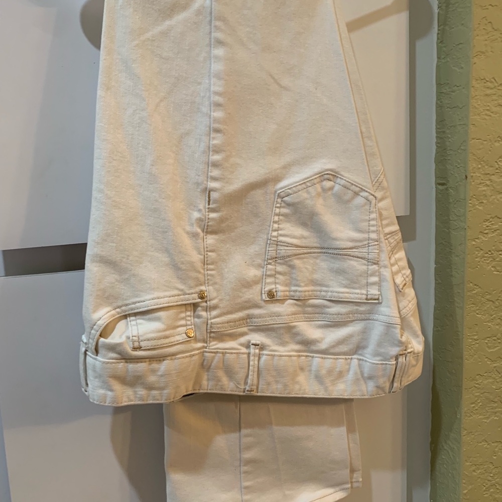 White Tommy Hilfiger boot cut jeans size 14